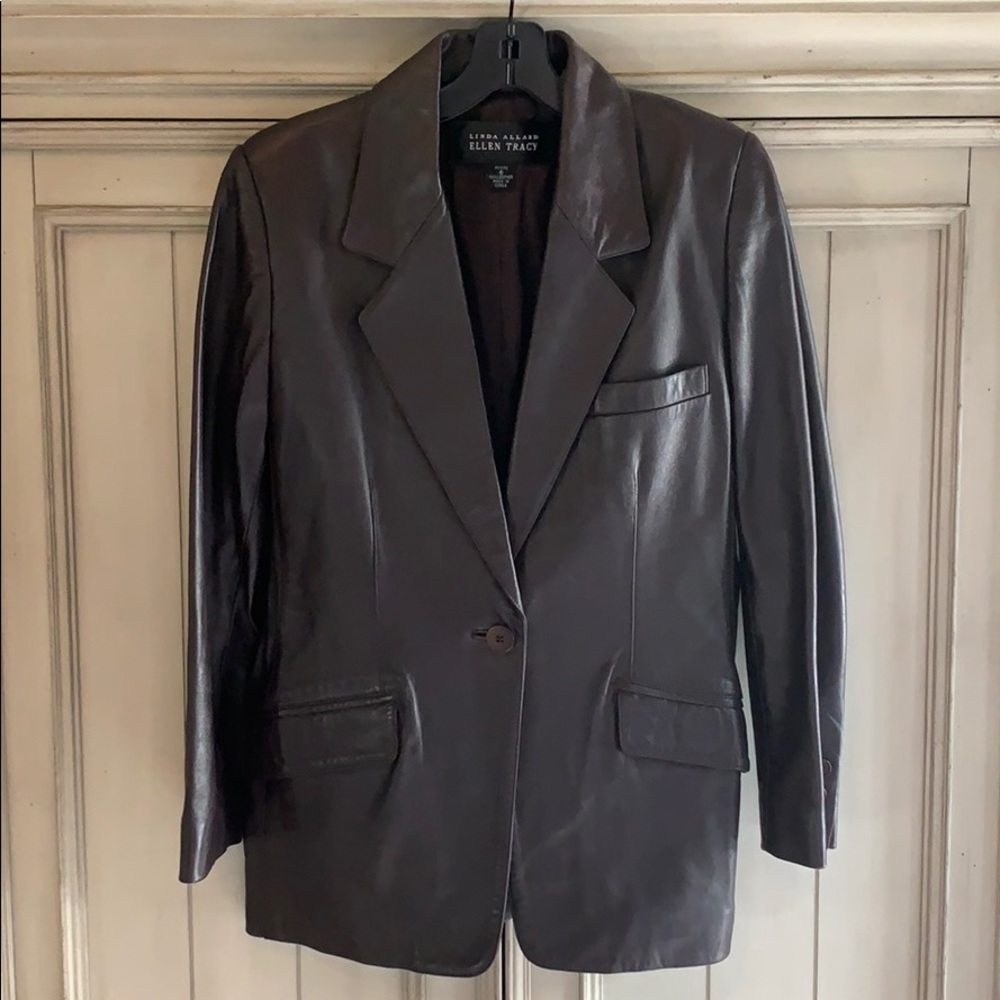 Vintage Brown Leather Jacket